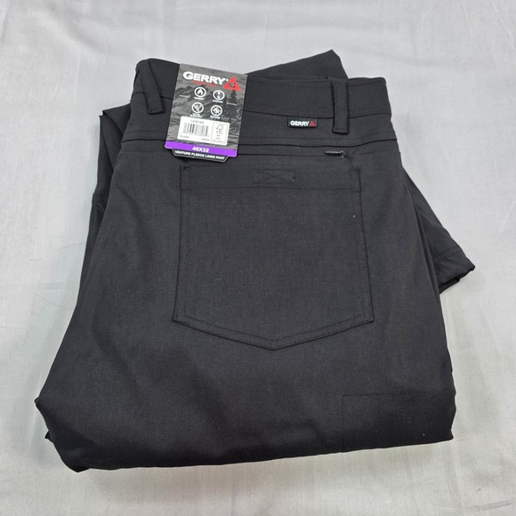 Gerry 40x32 Venture Fleece Lined Pants Black‎ Warm Stretch Water Resistant - Picture 1 of 3